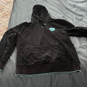 Psycho Bunny Black Tee with Aqua Logo